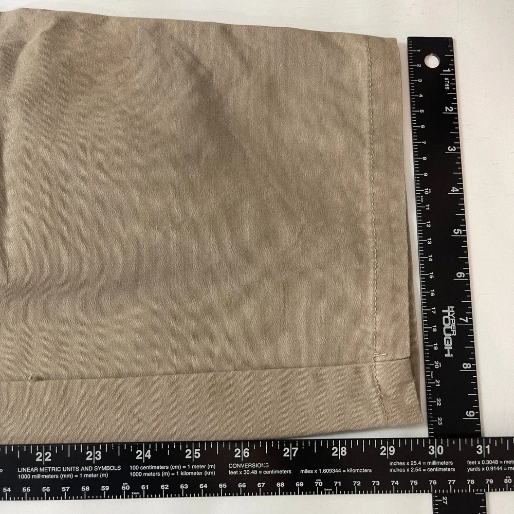 Gravel Gear Pants Mens 34x30 Beige Canvas Cargo Relaxed Fit Workwear Utility